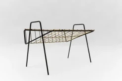 Pamono Austrian Metal Magazine Rack, 1950s> Magazine Racks