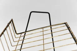 Pamono Austrian Metal Magazine Rack, 1950s><noscript><img width=