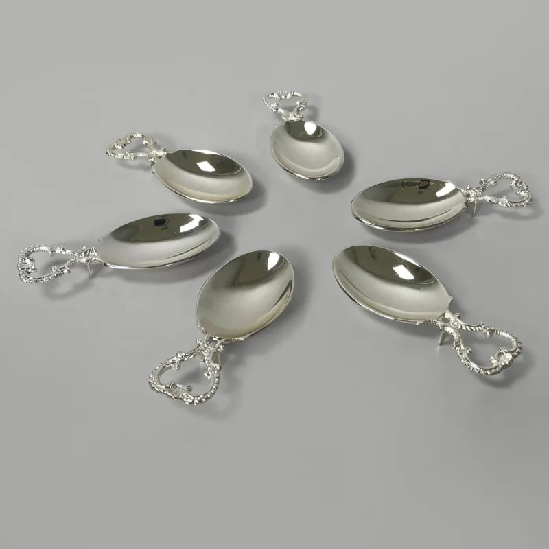 Clearance Pamono Austrian Silver-Plated Oyster Spoons by Solo, 1950s, Set of 6