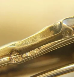 New Pamono Austro-Hungarian Golden Brooche, 1890s