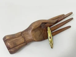 New Pamono Austro-Hungarian Golden Brooche, 1890s