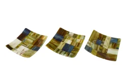 Pamono Aventurine Murano Glass Gonfalone Q20 Plate by Stefano Birello for VéVé Glass> Decorative Plates