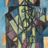 Discount Pamono B. Pàlf, Abstract Composition, 1967, Oil on Wood