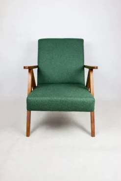 Outlet Pamono B-310 VAR Armchair in Green Herringbone Tweed, 1970s