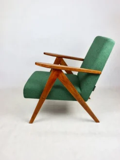 Outlet Pamono B-310 VAR Armchair in Green Herringbone Tweed, 1970s