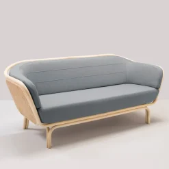 Best Pamono Bôa Rattan Sofa with Gabriel Fabrics Medley 6608 Cushion by At-Once for Orchid Edition