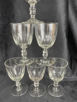 Hot Pamono Baccarat Médicis Glasses, Late 19th Century, Set of 6