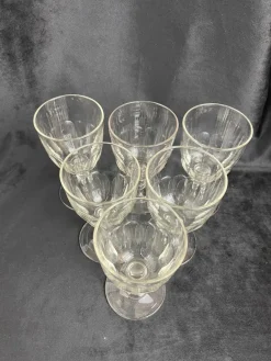 Hot Pamono Baccarat Médicis Glasses, Late 19th Century, Set of 6