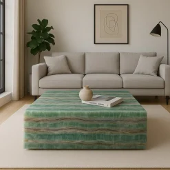 Best Pamono Backlit Emerald Onyx Coffee Table by Andrea Grasso