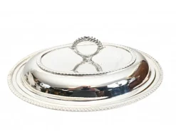 Discount Pamono Bain Marie Plated Silver Plate Lazy Susan Hot Food Server