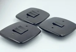 Pamono Bakelite Light Switches, 1940s , Set of 3> Electronics