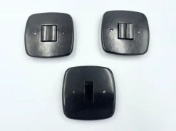 Pamono Bakelite Light Switches, 1940s , Set of 3> Electronics