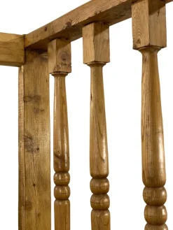 Pamono Balcony or Turned Wooden Railing> Architectural Elements