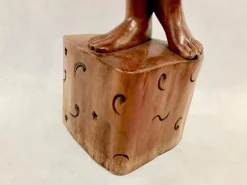 Hot Pamono Balinese Artist, Carved Statue of Woman, 1960s