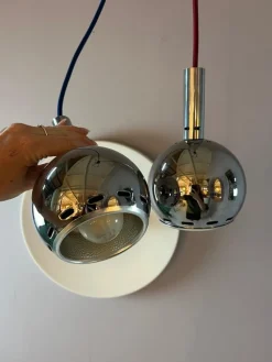 Clearance Pamono Ball Lamp in Chrome from Sölken