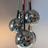 Pamono Ball Lamp in Chrome from Baum-Leuchten> Ceiling Lights