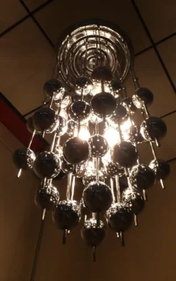 Pamono Ball Pendant Lamp by Verner Panton for J. Luber, Denmark, 1970s><noscript><img width=