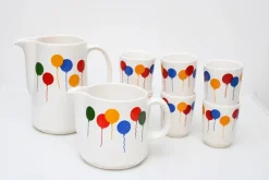 Best Pamono Balloon Birthday Service from Waechtersbach, 1970s, Set of 8