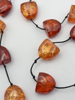 Online Pamono Baltic Art Deco Hand-Knotted Amber Necklace