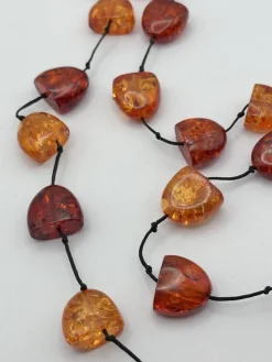 Online Pamono Baltic Art Deco Hand-Knotted Amber Necklace