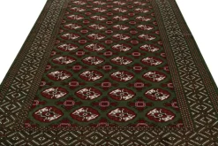 Pamono Baluch Rug in Red and Green Patterns from R&K Principal Jahanshah Nazmiyal><noscript><img width=