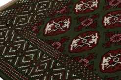 Pamono Baluch Rug in Red and Green Patterns from R&K Principal Jahanshah Nazmiyal><noscript><img width=