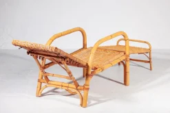 Sale Pamono Bamboo & Rattan Easy Chair, Italy, 1960s