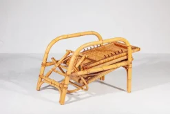 Sale Pamono Bamboo & Rattan Easy Chair, Italy, 1960s