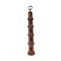 Sale Pamono Bamboo and Bronze Pepper Shaker