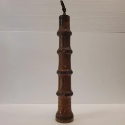 Sale Pamono Bamboo and Bronze Pepper Shaker