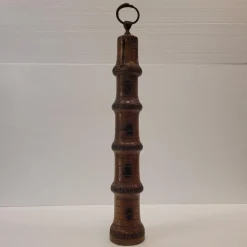 Sale Pamono Bamboo and Bronze Pepper Shaker