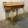 New Pamono Bamboo and Cane Oval Dressing Table