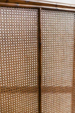 Pamono Bamboo and Vienna Straw Radiator Cover with Leather Binding><noscript><img width=