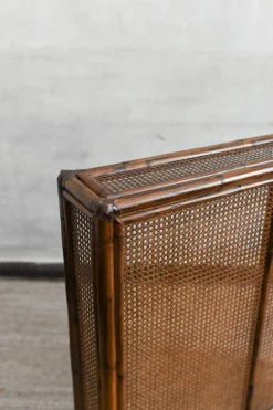 Pamono Bamboo and Vienna Straw Radiator Cover with Leather Binding><noscript><img width=