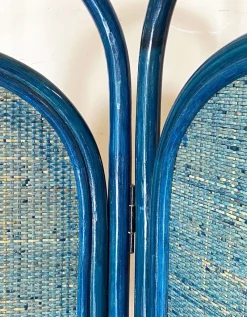Pamono Bamboo and Wicker Room Divider, 1980s><noscript><img width=