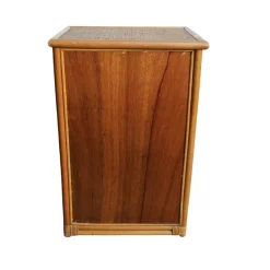 Best Pamono Bamboo and Woven Rattan Five-Drawer Chest, 1970s