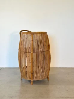 Pamono Bamboo Bar Cabinet, 1970s><noscript><img width=