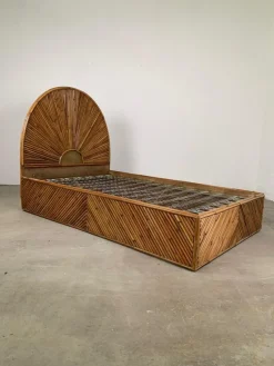 Pamono Bamboo Bed, Italy, 1960s> Beds & Bedroom Sets