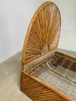 Pamono Bamboo Bed, Italy, 1960s> Beds & Bedroom Sets