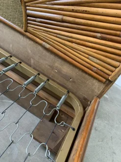 Pamono Bamboo Bed, Italy, 1960s><noscript><img width=