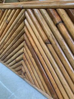 Pamono Bamboo Bed, Italy, 1960s><noscript><img width=