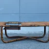 Pamono Bamboo Cocktail Table by Tito Agnoli, 1950s> Garden Tables