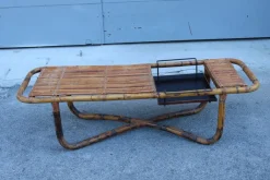 Pamono Bamboo Cocktail Table by Tito Agnoli, 1950s><noscript><img width=