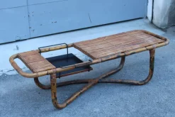 Pamono Bamboo Cocktail Table by Tito Agnoli, 1950s><noscript><img width=