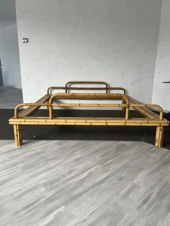 Pamono Bamboo Double Bed><noscript><img width=