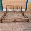 Pamono Bamboo Double Bed from Dal Vera, Italy, 1970s> Beds & Bedroom Sets
