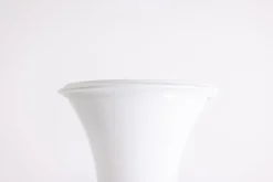 Outlet Pamono Bamboo Floor Lamp in White Opal Glass by Enrico Tronconi, 1970s