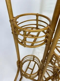 Pamono Bamboo Flower Stand, 1940s><noscript><img width=