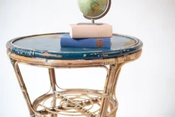 Discount Pamono Bamboo Garden Table with Patina, 1960s