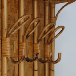 Pamono Bamboo Garment Rack by Franca Helg for Albini, 1960s><noscript><img width=